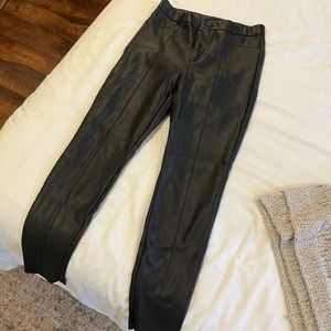 Zara leather leggings